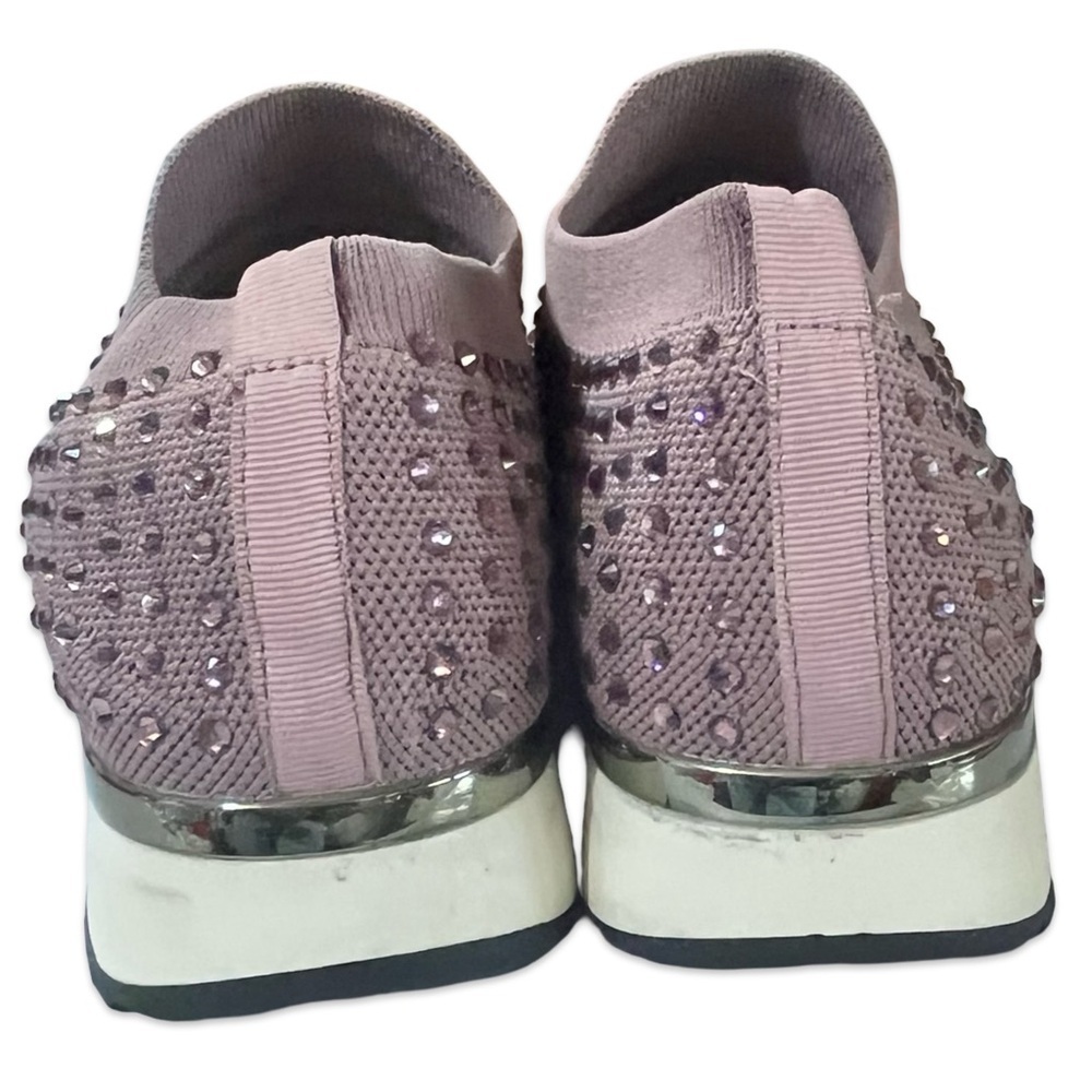 Kenneth Cole Reaction Cameron Jewel Jogger Slip-On Sneakers in Mauve Size 8.5 - Picture 4 of 6